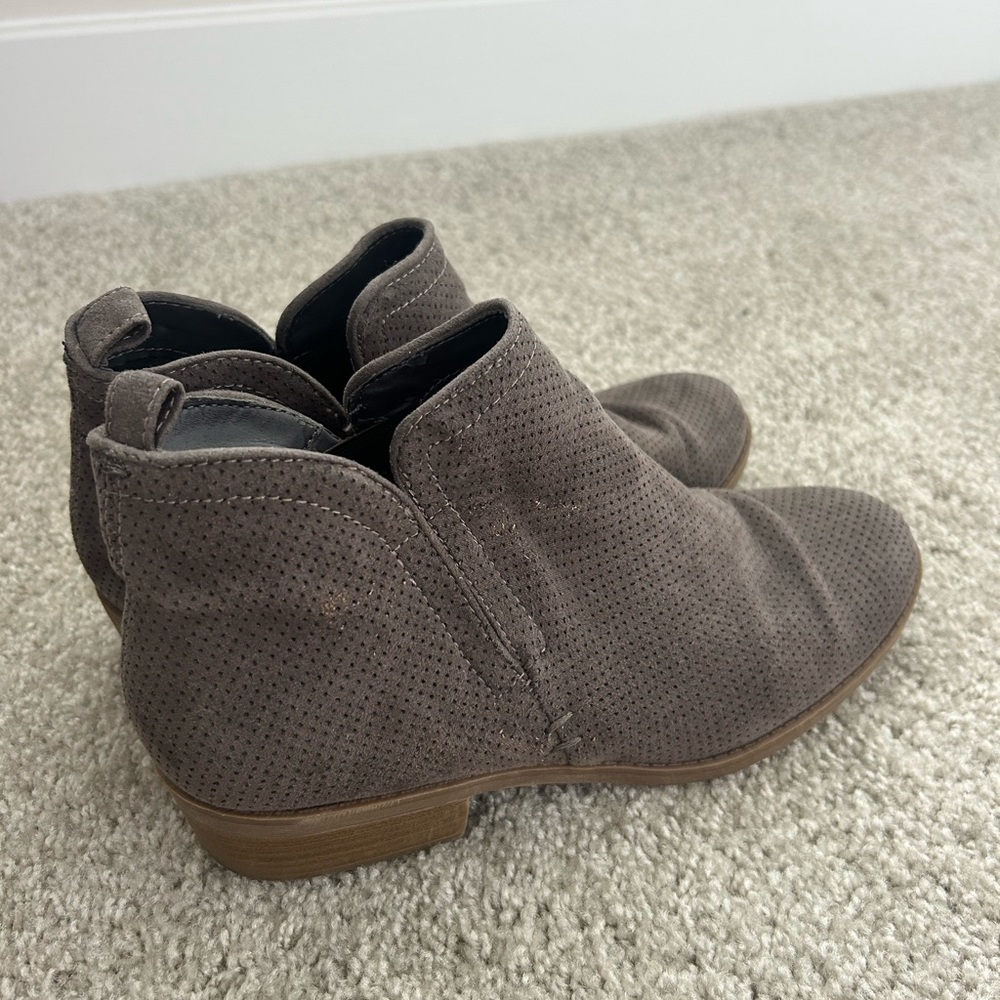 Women's Suede Ankle Boots - Brown